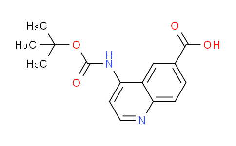 CAS No. 1416439-80-9, 4-((tert-Butoxycarbonyl)amino)quinoline-6-carboxylic acid