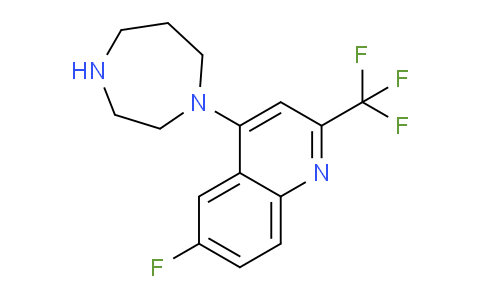 CAS No. 541539-67-7, 4-(1,4-Diazepan-1-yl)-6-fluoro-2-(trifluoromethyl)quinoline