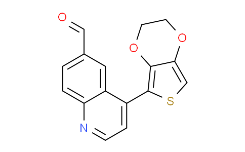 CAS No. 1119899-28-3, 4-(2,3-Dihydrothieno[3,4-b][1,4]dioxin-5-yl)quinoline-6-carbaldehyde