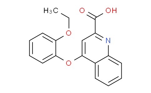 CAS No. 1255147-01-3, 4-(2-Ethoxyphenoxy)quinoline-2-carboxylic acid