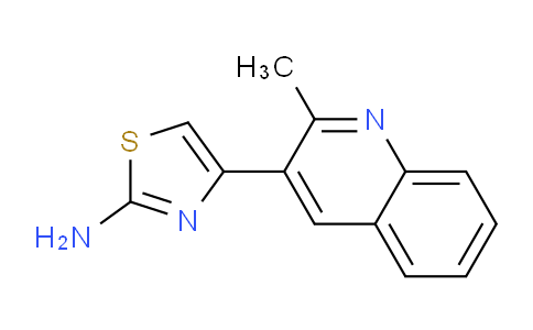 CAS No. 1522045-77-7, 4-(2-Methylquinolin-3-yl)thiazol-2-amine
