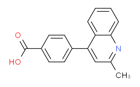 CAS No. 477585-40-3, 4-(2-Methylquinolin-4-yl)benzoic acid