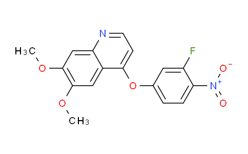 CAS No. 228559-87-3, 4-(3-Fluoro-4-nitrophenoxy)-6,7-dimethoxyquinoline