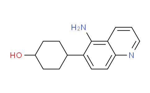 CAS No. 1373232-40-6, 4-(5-Aminoquinolin-6-yl)cyclohexan-1-ol