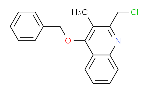 CAS No. 356761-10-9, 4-(Benzyloxy)-2-(chloromethyl)-3-methylquinoline