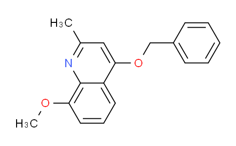 CAS No. 1081799-68-9, 4-(Benzyloxy)-8-methoxy-2-methylquinoline