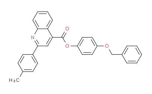 CAS No. 332381-21-2, 4-(Benzyloxy)phenyl 2-(p-tolyl)quinoline-4-carboxylate