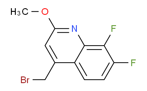CAS No. 1125744-62-8, 4-(Bromomethyl)-7,8-difluoro-2-methoxyquinoline