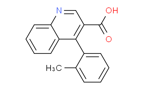 CAS No. 107419-47-6, 4-(o-Tolyl)quinoline-3-carboxylic acid