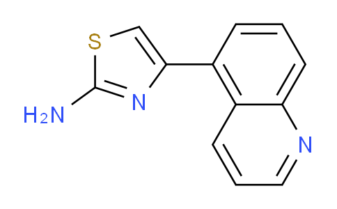 CAS No. 1330753-03-1, 4-(Quinolin-5-yl)thiazol-2-amine