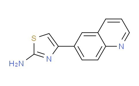 CAS No. 1225655-32-2, 4-(Quinolin-6-yl)thiazol-2-amine