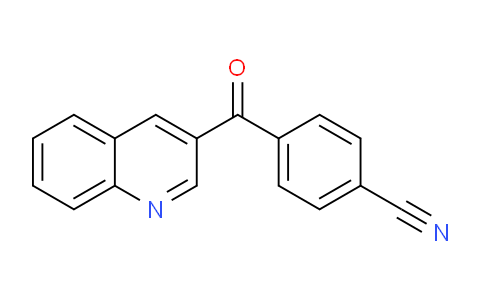 CAS No. 1187169-02-3, 4-(Quinoline-3-carbonyl)benzonitrile