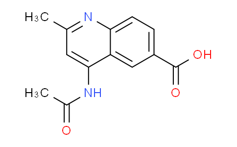 CAS No. 1248565-76-5, 4-Acetamido-2-methylquinoline-6-carboxylic acid