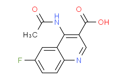 CAS No. 1352541-90-2, 4-Acetamido-6-fluoroquinoline-3-carboxylic acid