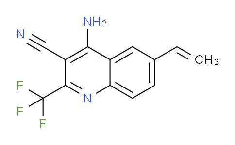 CAS No. 1260811-56-0, 4-Amino-2-(trifluoromethyl)-6-vinylquinoline-3-carbonitrile