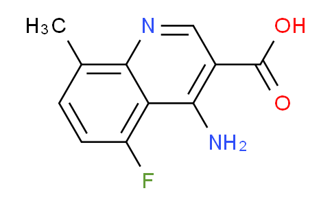 CAS No. 1315349-91-7, 4-Amino-5-fluoro-8-methylquinoline-3-carboxylic acid