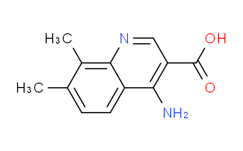 CAS No. 1234880-97-7, 4-Amino-7,8-dimethylquinoline-3-carboxylic acid