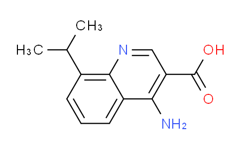 CAS No. 1279218-90-4, 4-Amino-8-isopropylquinoline-3-carboxylic acid