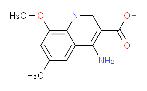 CAS No. 1315373-31-9, 4-Amino-8-methoxy-6-methylquinoline-3-carboxylic acid