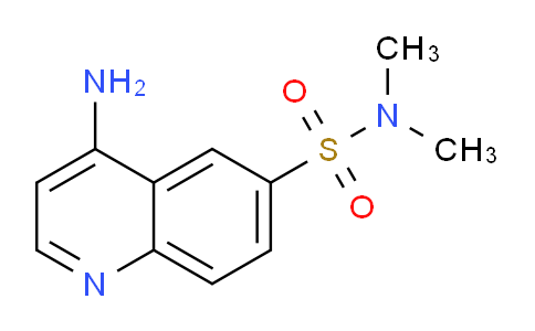 CAS No. 1023816-17-2, 4-Amino-N,N-dimethylquinoline-6-sulfonamide