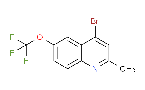 CAS No. 1189107-42-3, 4-Bromo-2-methyl-6-(trifluoromethoxy)quinoline