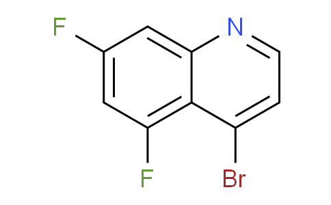 CAS No. 1189107-48-9, 4-Bromo-5,7-difluoroquinoline