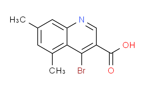 CAS No. 1378261-05-2, 4-Bromo-5,7-dimethylquinoline-3-carboxylic acid
