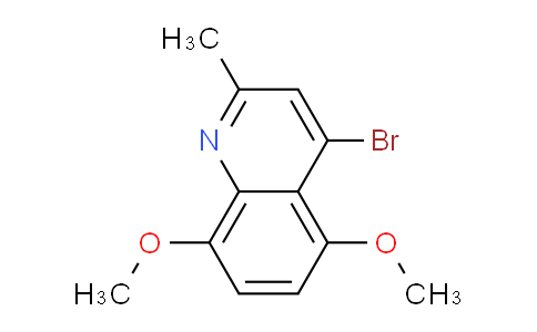 CAS No. 1378254-70-6, 4-Bromo-5,8-dimethoxy-2-methylquinoline