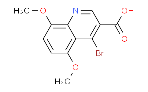 CAS No. 1378261-20-1, 4-Bromo-5,8-dimethoxyquinoline-3-carboxylic acid