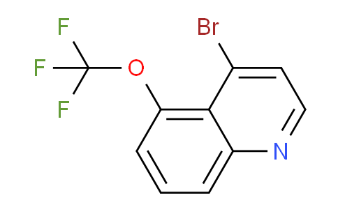 CAS No. 1823484-29-2, 4-Bromo-5-(trifluoromethoxy)quinoline