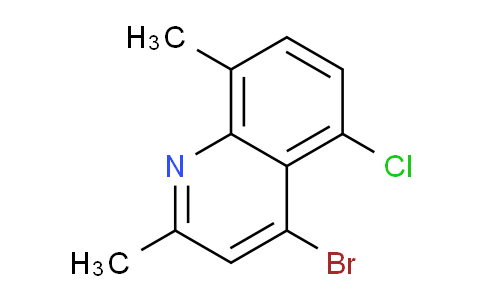 CAS No. 1070879-67-2, 4-Bromo-5-chloro-2,8-dimethylquinoline