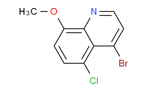 CAS No. 1189107-24-1, 4-Bromo-5-chloro-8-methoxyquinoline