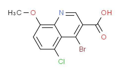 CAS No. 1378259-83-6, 4-Bromo-5-chloro-8-methoxyquinoline-3-carboxylic acid