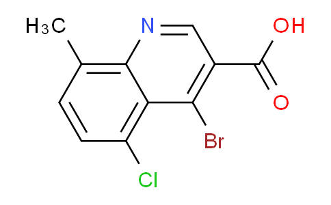 CAS No. 1378260-37-7, 4-Bromo-5-chloro-8-methylquinoline-3-carboxylic acid