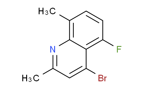 CAS No. 1378260-91-3, 4-Bromo-5-fluoro-2,8-dimethylquinoline