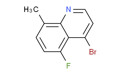 CAS No. 1378255-33-4, 4-Bromo-5-fluoro-8-methylquinoline