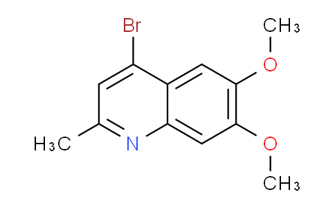 CAS No. 1378260-34-4, 4-Bromo-6,7-dimethoxy-2-methylquinoline
