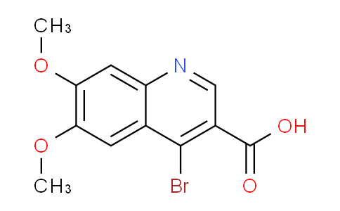 CAS No. 1378259-75-6, 4-Bromo-6,7-dimethoxyquinoline-3-carboxylic acid
