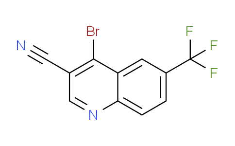 CAS No. 1260796-60-8, 4-Bromo-6-(trifluoromethyl)quinoline-3-carbonitrile