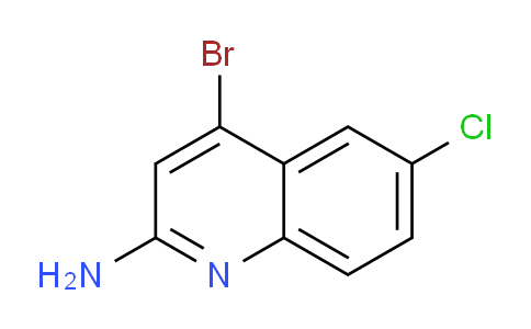 CAS No. 1136479-34-9, 4-Bromo-6-chloroquinolin-2-amine
