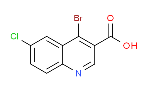 CAS No. 1378254-90-0, 4-Bromo-6-chloroquinoline-3-carboxylic acid