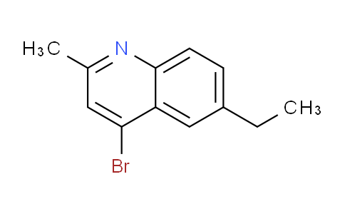 CAS No. 1070879-44-5, 4-Bromo-6-ethyl-2-methylquinoline
