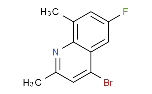 CAS No. 1378259-56-3, 4-Bromo-6-fluoro-2,8-dimethylquinoline