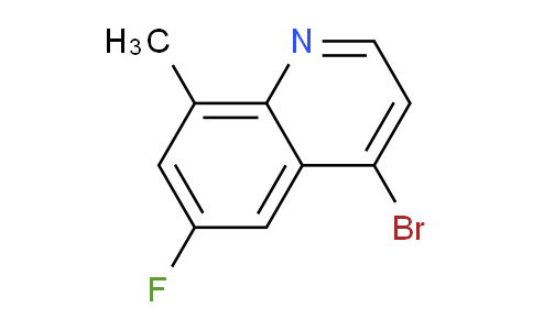 CAS No. 1378255-46-9, 4-Bromo-6-fluoro-8-methylquinoline