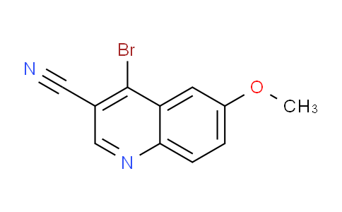 CAS No. 872714-52-8, 4-Bromo-6-methoxyquinoline-3-carbonitrile