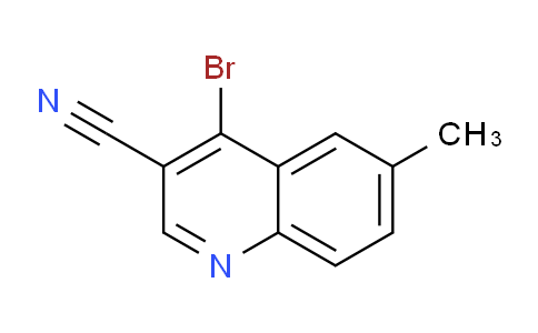 CAS No. 1260901-33-4, 4-Bromo-6-methylquinoline-3-carbonitrile