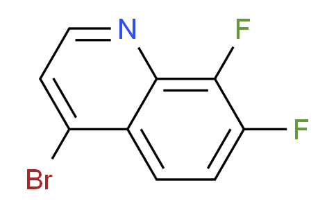 CAS No. 1189106-43-1, 4-Bromo-7,8-difluoroquinoline