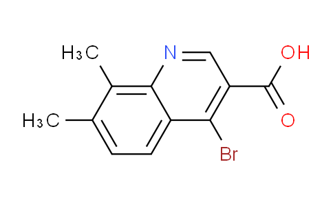 CAS No. 1378261-09-6, 4-Bromo-7,8-dimethylquinoline-3-carboxylic acid