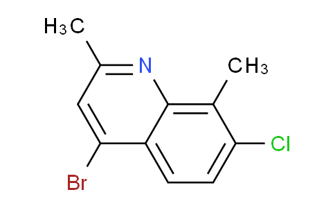 CAS No. 1070879-69-4, 4-Bromo-7-chloro-2,8-dimethylquinoline
