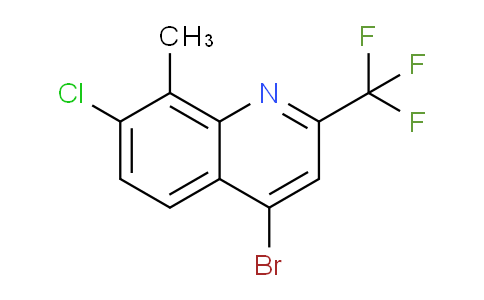 CAS No. 1072944-67-2, 4-Bromo-7-chloro-8-methyl-2-(trifluoromethyl)quinoline
